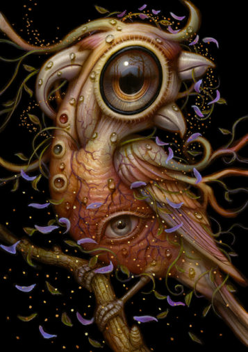 Surrealist Bird Creature by Naoto Hattori