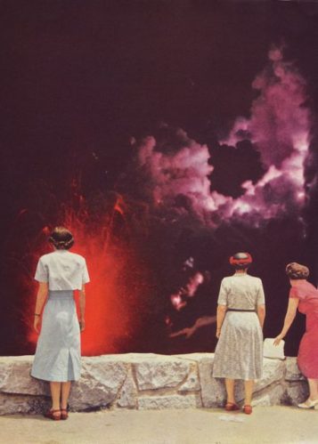 Volcano at Night - by Beth Hoeckel